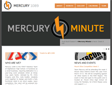 Tablet Screenshot of mercury1089.com